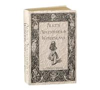 Heaven Sends Libro decorativo Adventures in Wonderland, adorno de libro sintético de estilo vintage con efecto envejecido, decoración clásica de libro de cuentos para estantes, mesas de café