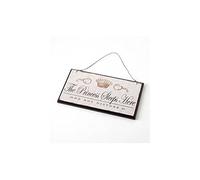 Heaven Sends - "The Princess Sleeps Here, señal Colgante de Madera