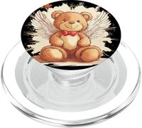 Heaven Sent: Oso de peluche divertido con alas para adultos y niños PopSockets PopGrip para MagSafe