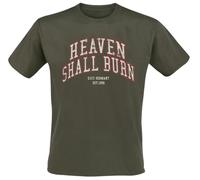 Heaven Shall Burn Never Surrender Hombre Camiseta Verde 100% algodón Regular