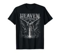 Heaven Stands Christian Angel Warrior Batalla Espiritual Camiseta
