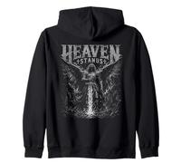 Heaven Stands Christian Angel Warrior Batalla Espiritual Sudadera con Capucha