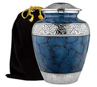 Heavenly Peace Lovely - Urna de cremación para Cenizas humanas, Color Azul Oscuro, Esta Hermosa urna Grande honrar a tu ser Querido, un Lugar cálido y reconfortante para Tus restos