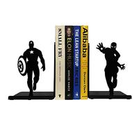 HeavenlyKraft Sujetalibros de superhéroe | Sujetalibros Decorativos para estantes | Soportes Antideslizantes para Libros, Mesa | Decoración única para el hogar y la Oficina | Sujetalibros Pesados |