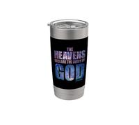 Heavens Declare Glory of GOD Christian Creation Psalm 19:1 Vaso térmico de acero inoxidable de doble pared