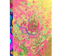 Heaven's Gate, Whimsical 200 Unlined, Star Detailed Page, 8x11, Hardcover Journal, Art Pad, Sketchbook, Drawing Book: Made With Hand-Drawn And Created Art By: Artist Mary Elisabeth Linder @ MaryEMade