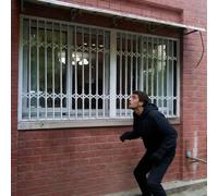 Heavy Du - Barras plegables para ventana Securi con cerradura y llave para mejorar la protección del hogar, ajustable, fácil instalación