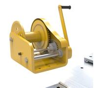 Heavy Du - Cabrestante manual de 1800 libras Capaci, autobloqueo de 2 vías, cable y gancho de acero, cabrestante de remolque manual para camiones, remolques, barcos, recuperación todoterreno y