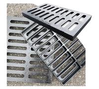 Heavy-Du - Cubierta de alcantarillado de hierro fundido para Ga - Rejilla de drenaje para exteriores de 20 x 12 pulgadas, rejilla de drenaje para agua eficaz y soluts de drenaje