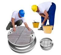 Heavy-Du - Cubierta redonda para tanque séptico, tapa de inspección de acceso de 50-100 cm, tapa de alcantarillado para patio, piscina, entrada, paquete de 1