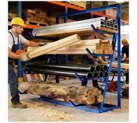 Heavy Du - Estante de madera de aleación ajustable de 4600 lbs, 4 niveles, para Worhop y cobertizo, industrial, color azul, 121 x 40,5 x 156 cm