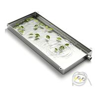 Heavy Du Inless - Bandeja de goteo de acero para acondicionadores de aire y calentadores de agua, 60 x 80 x 3 cm con manguera de drenaje de 200 cm, ideal para sistemas divididos, evita la presencia de
