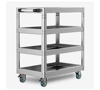 Heavy Du inless - Carrito de herramientas de acero con ruedas, nizer mecánico Lar Capaci para Ga, Worhop, almacén y taller de reparación