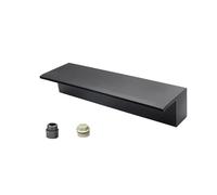 Heavy Du - Kit de vertedero de cascada para jardín de 12 pulgadas, función de agua negra con conector de PVC, no requiere bomba, montaje integrado para cascadas de patio trasero
