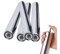 Heavy Du Roller Transportador Juego de 4 - Rodillos de repuesto de acero industrial tubos de acero galvanizado de 25 60 mm de diámetro para un manejo eficiente de materiales
