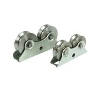 Heavy Du - Sistema de polea plana doble de acero inoxidable para aparejos y elevación, ideal para levantar cuerdas de metal en varios usos (70 V Sd)
