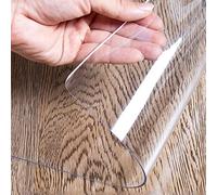 Heavy-Du - Tapete protector de suelo de PVC transparente, tapete antideslizante para madera dura y azulejos, tapete de escritorio de oficina (1,5 mm, 130 x 140 cm), máxima protección para el hogar y