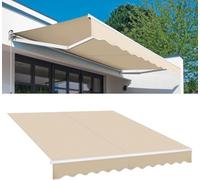Heavy Du - Toldo de repuesto para patio, resistente a los rayos UV, de poliéster retráctil, varios tamaños para protección al aire libre