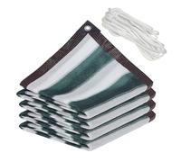 Heavy Du - Toldo resistente al desgarro de 2 x 6 m para jardín, patio, patio, con rayas verdes para una máxima protección UV