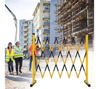 Heavy-Du - Valla extensible para sitios de construcción, escuelas y espacios públicos, 1,2 m x 3 m, y seguro portátil