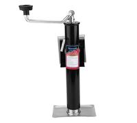 Heavy Duty 2000 Lbs Trailer Jack Wheel Stand Made with High Strength A3 Steel for Boats Yachts Caravans Easy to Install and Use Durable Black