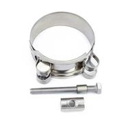 Heavy Duty 304 Stainless Steel T-Bolt Hose Clamp, Powerful Sealing Clamp for Motorcycle Exhaust Muffler, Fuel Line, Air & Water Pipes (26-28 mm)