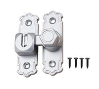 Heavy Duty 90/180 grados cerradura de bloqueo de zapato deslizante con diseño de seguridad reforzado Fácil instalación para puerta de granero sin pestillo de puerta antirrobo