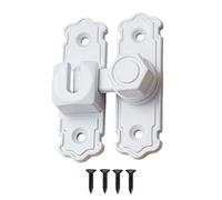 Heavy Duty 90/180 grados cerradura de bloqueo de zapato deslizante con diseño de seguridad reforzado Fácil instalación para puerta de granero sin pestillo de puerta antirrobo