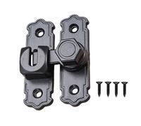 Heavy Duty 90/180 grados cerradura de bloqueo de zapato deslizante con diseño de seguridad reforzado Fácil instalación para puerta de granero sin pestillo de puerta antirrobo