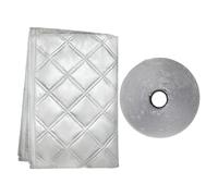 Heavy-Duty All-Weather Universal Barrier, Window Seal For Portable AC | No-Drill Aluminum Film Cotton Polyester, Adjustable Hose Hole, for Sliding Outward