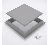 Heavy Duty Aluminium Access Panel - Keyless Screwdriver Open Plasterboard Hatch | Picture Frame Metal Inspection Door for Concealing Stopcock Valves, Meters & Wiring(Gris,200 x500 mm)