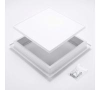 Heavy Duty Aluminium Access Panel - Keyless Screwdriver Open Plasterboard Hatch | Picture Frame Metal Inspection Door for Concealing Stopcock Valves, Meters & Wiring(White,450 x600 mm)