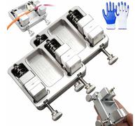 Heavy-Duty Aluminum Soldering Clamp, Welding Soldering Station Wire Clamp Fixture Bracket Table Temperature-Resistant Jaw,for Circuit Board Mounting, Metal Bracket Table Fixture Tool (2PCS)