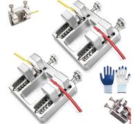 Heavy Duty Aluminum Welding Clamp, Soldering Wire Clamp Holder Helping Hands Soldering Station, Table Wire Welding Fixture Stand, For Circuit Board Mounting, Soldering Wire Clamp (2PCS)