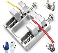 Heavy Duty Aluminum Welding Clamp, Soldering Wire Clamp Holder Helping Hands Soldering Station, Table Wire Welding Fixture Stand, For Circuit Board Mounting, Soldering Wire Clamp (1PCS)