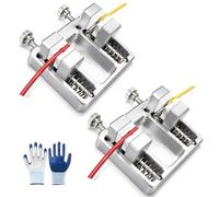 Heavy-Duty Aluminum Welding Clamp，Welding Soldering Station Wire Clamp ，Soldering Clamps, Made of 6061 Aluminum Alloy，Solderings Wire Clamps for Circuit Board Mounting, Solderi (2pcs)