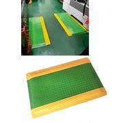 Heavy Duty Anti estática Anti Fatigue Rubber Mat, Shock Absorbing Anti Slip Sponge Mat for Home, Office, Garage, Factory, Workshop, Green, 19.7x11.8in