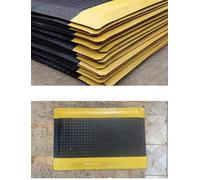Heavy Duty Anti Static Anti Fatigue Rubber Mat, Shock Absorbing Anti Slip Sponge Mat for Home, Office, Garage, Factory, Workshop, Black, 19.7x11.8in