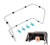 Heavy Duty Blanket Lifter - Adjustable Carbon Steel Sheet Riser | Hospital Bed Rail Accessories | 4 Clips, Height Adjustable 65-84.5cm, for Grandma Family Husband Women Girls Son Grandpa Teens
