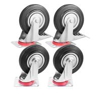Heavy Duty Caster Wheels 4-Pack - 360 Degree Swivel Rolling Furniture Wheel