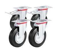 Heavy Duty Caster Wheels 4-Pack - 360 Degree Swivel Rolling Furniture Wheel