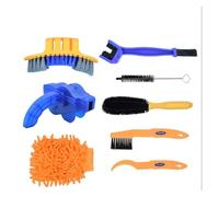 Heavy Duty Chain & Gear Grunge Brush Cleaner Set, Professional for Bicycle Wash and Repair Tool Kit, Deep Cleaner for Bike Chains, Sprockets and Drivetrain (8 PCS in One Set)