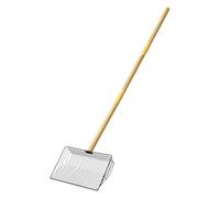 Heavy Duty Chicken Coop Scooper | Detachable Long Handle Waste Rake, Metal Mesh Shovel Tool for Easy Poultry Cleanup, Non-Stick Poop Sifter for Hens Ducks Birds Farmyard Barn Cage Cleaning assentials