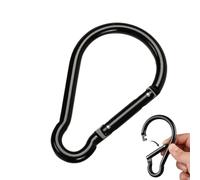 Heavy Duty Clip - Aluminum Carabiner Hook for Hiking Gear | Gourd Shape with Spring Gate, Large 3.9in Non Locking Clip, Outdoor Utility Tool for Water Bottle Camping Backpack Keychain