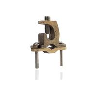 Heavy Duty directa Burial Ground Clamp con lay-in, 1/2 " - 1" Tubería de agua trenzados de tamaño, 8 - 4/0 trenzados terreno alambre gama, pack de diez.