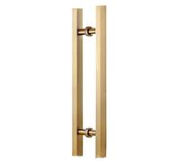 Heavy Duty Door Handle Set Double Sided Sliding Door Pull Handle, Stainless Steel H Shape Sliding Door Handles, Suitable for Glass Door Wooden Door Barn Door