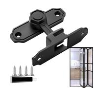 Heavy Duty Door Latch, Sliding Barn Gate Lock, 3.15x2.56x0.16 Inches Hook with Screws Included, Security Bolt Lock, Screen Door Latch with Sturdy Build, Gate Latches for Barn Garage