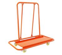 Heavy Duty Drywall Cart, 2200Lbs Capacity Steel Panel Dolly w/All-Terrain Wheels, Portable Material Transport Trolley for Building Sites, Fácil Montaje sin Herramientas requeridas