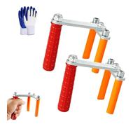 Heavy Duty Drywalls Carriers Tool With Nonslip Handle, Lifting Slabs Door Granite Handle, Nonslip Handle Heavy Duty Drywall Tools, for Drywall, Plywood, Doors, Granite & Slabs (80mm opening * 2Pcs)
