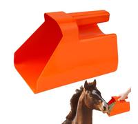 Heavy Duty Feed Scoop, Hand Scooper, Adorable Livestock and Dry Goods, Large Stackable Utility Shovel for Grain, Pellets or Pet Food, Barn, Farm Use, 8.66x6.3x6.3 inches